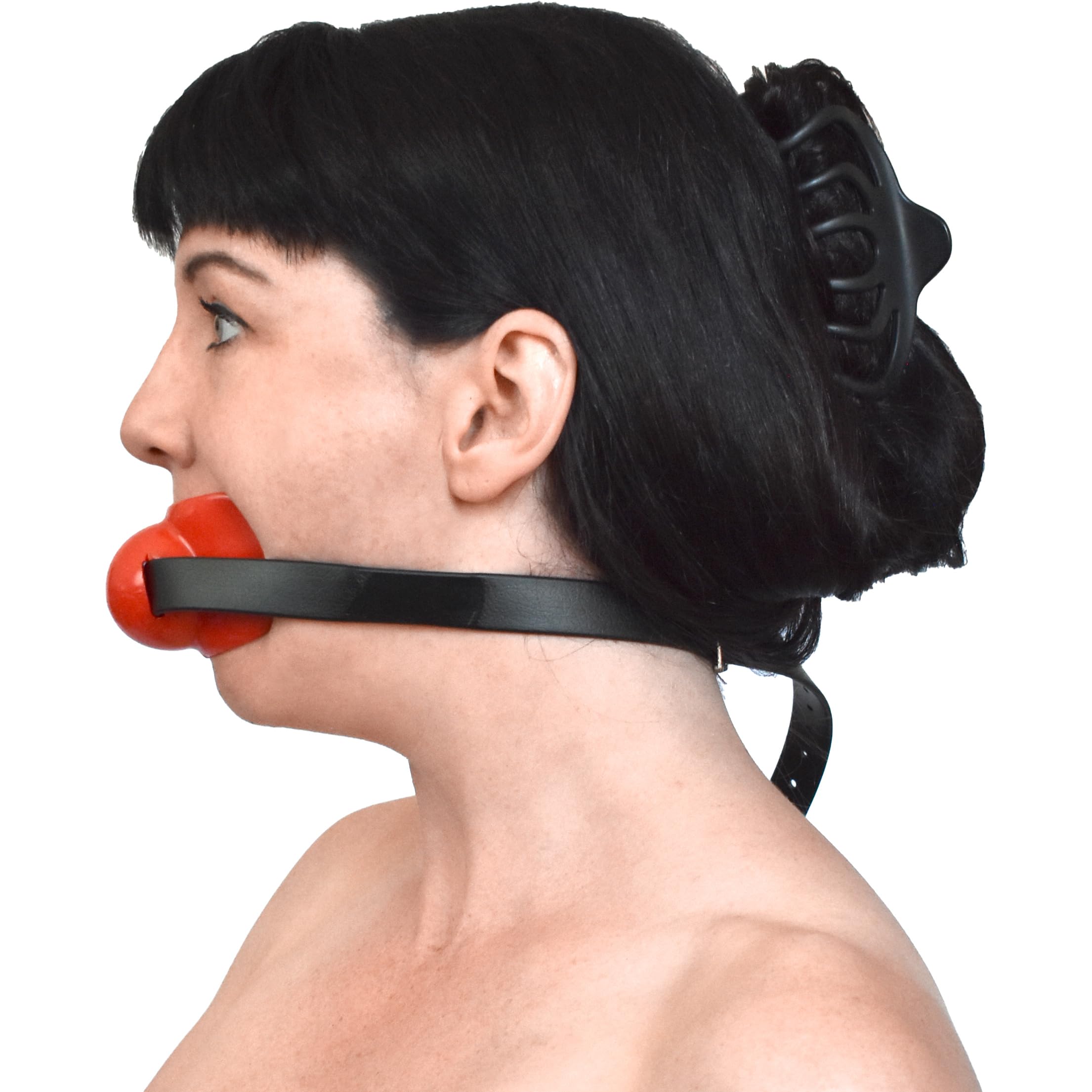 Mordaza silicona fijación lengua – SM Mouth Gag BDSM | Mordaza & fijación de lengua – silicona suave, unisex – BDSM Bondage, Fetiche, Dom & Sub, control oral & silencio