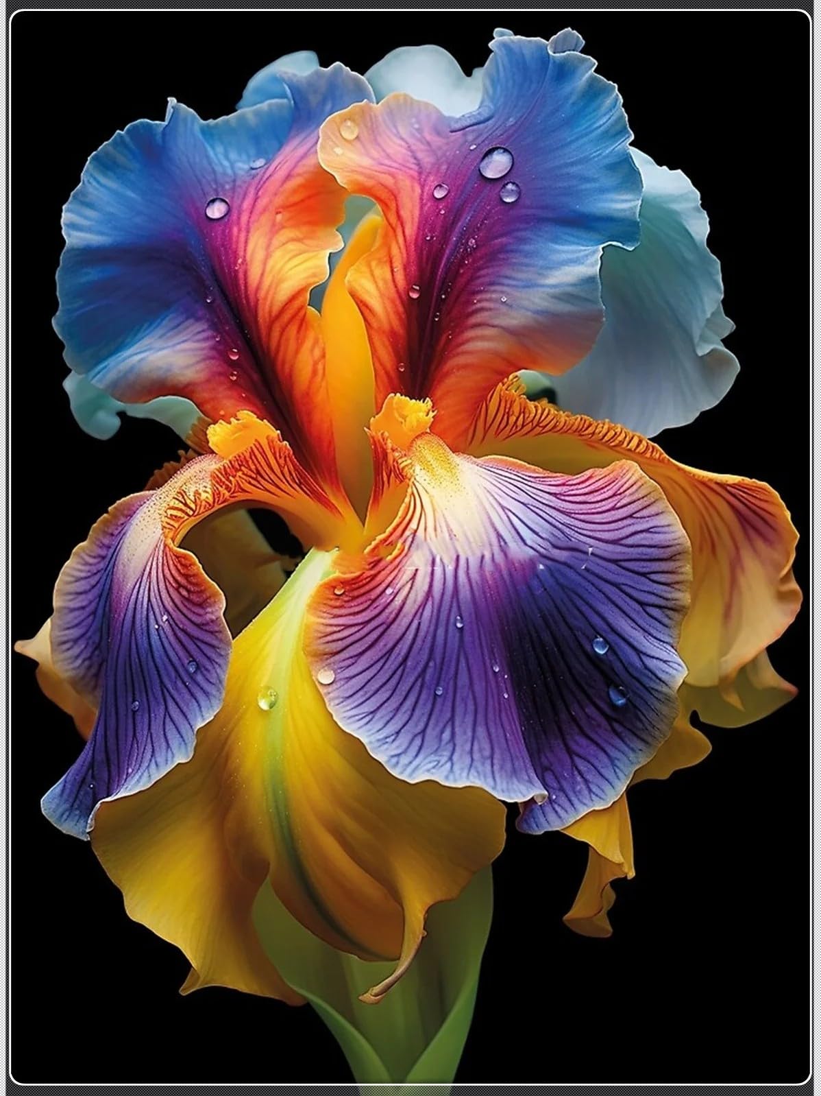 Iris Bulbs Mix for Planting Now UK/Cut Flowers/Strong Plants That Grow Well/Iris Root,Good for Containers/Natural Organic/Greening Flower/Wedding Flowers.-4 Bulbs-A