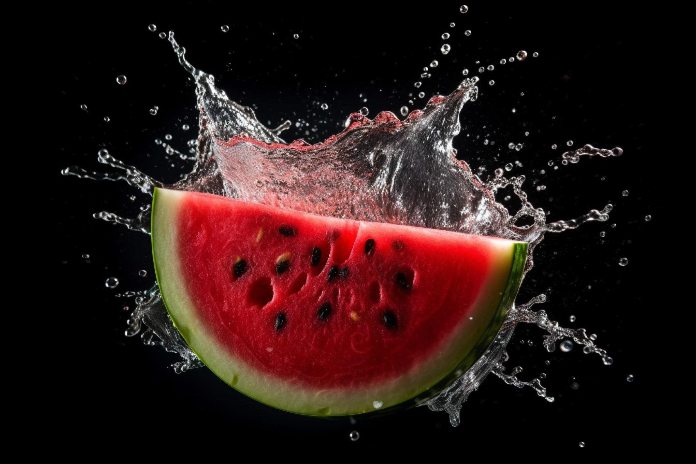 FICLUX Large Canvas Wall Art Watermelon in the water Art Paintings Modern Artwork Decor for Living Room Bedroom Kitchen 30x45cm(12x18in) Unframed