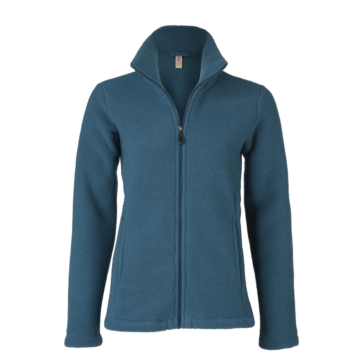 ENGELWomen's Merino Wool Fleece Jacket, Atlantic blend 034E, 38-40