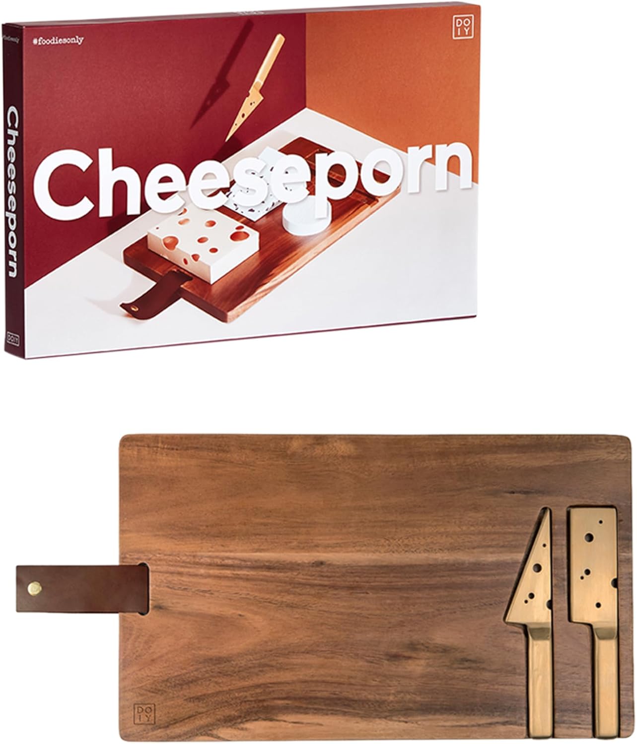 DOIY Cheeseporn, Wood, Multicoloured, 37 x 23 x 4 cm
