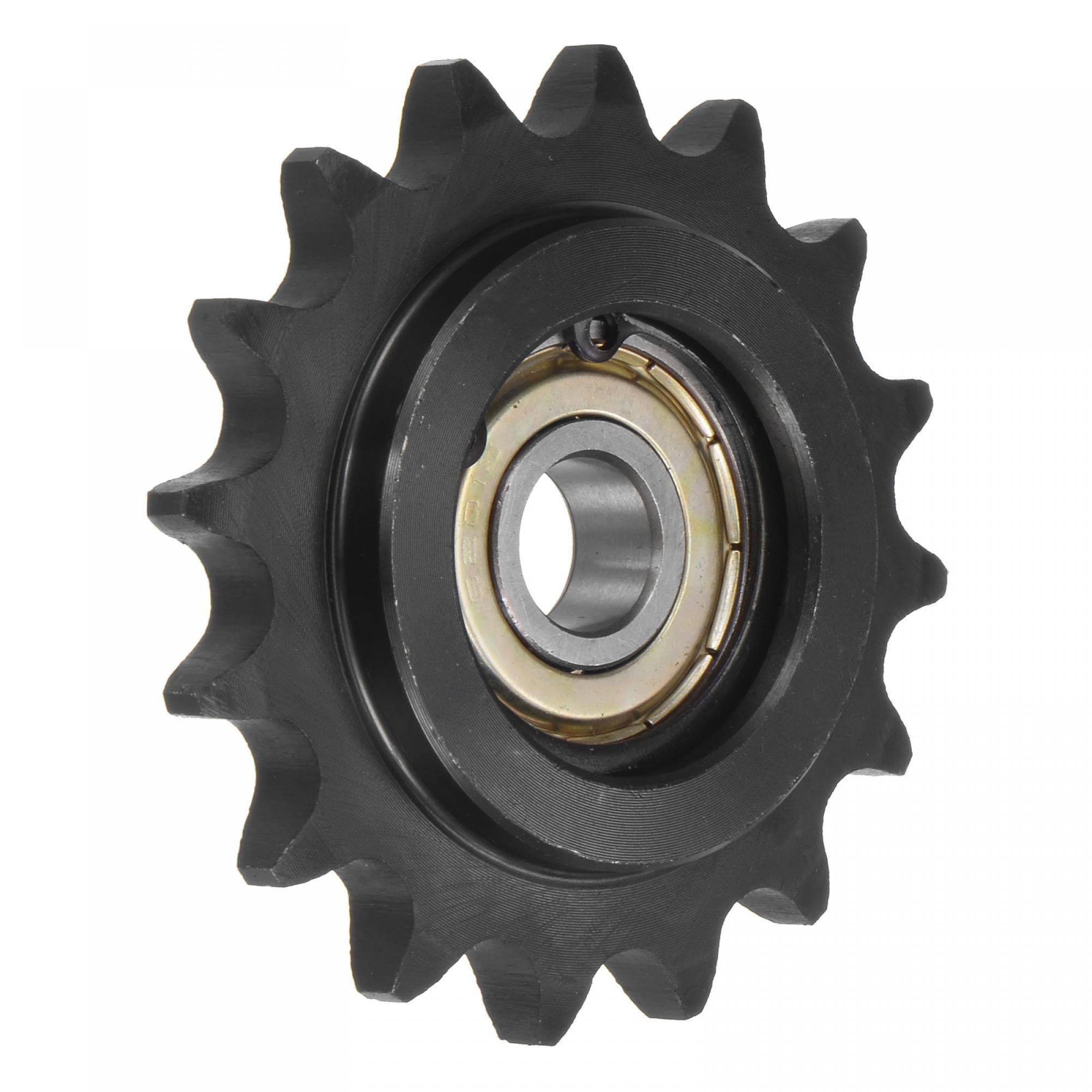 uxcell #40 Chain Idler Sprocket, 12mm Bore 1/2" Pitch 13 Tooth Tensioner, Black Oxide Finished C45 Carbon Steel with Insert Single Bearing for ISO 08A Chains — Amazon image 7