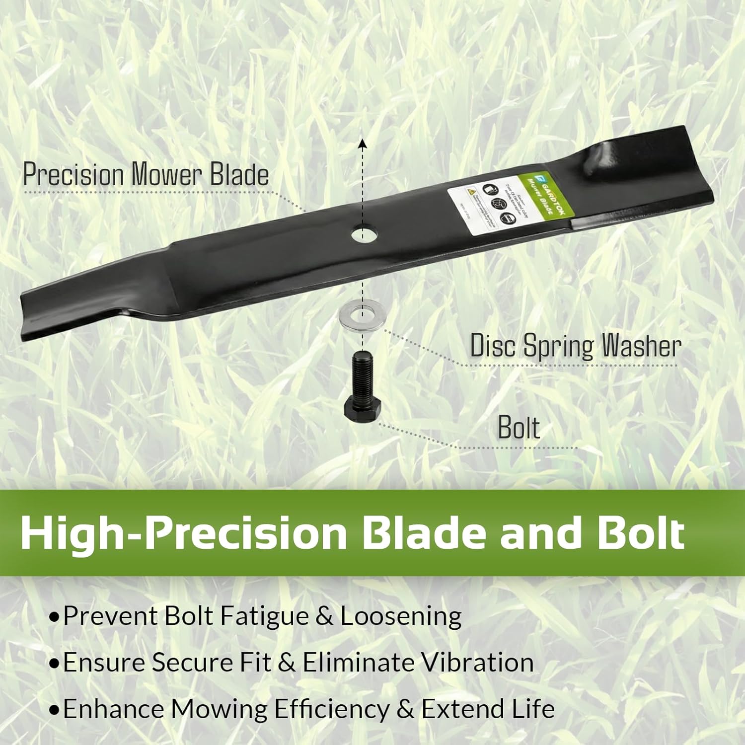 115-2454-03 High Lift Blades for 54" Mower Deck,Compatible with Exmark Quest E S-Series Tor o Time Cutter SS5425 ZX5400 ZX5420 MX5400 MR5400 54 Inch Deck (3 Pack)