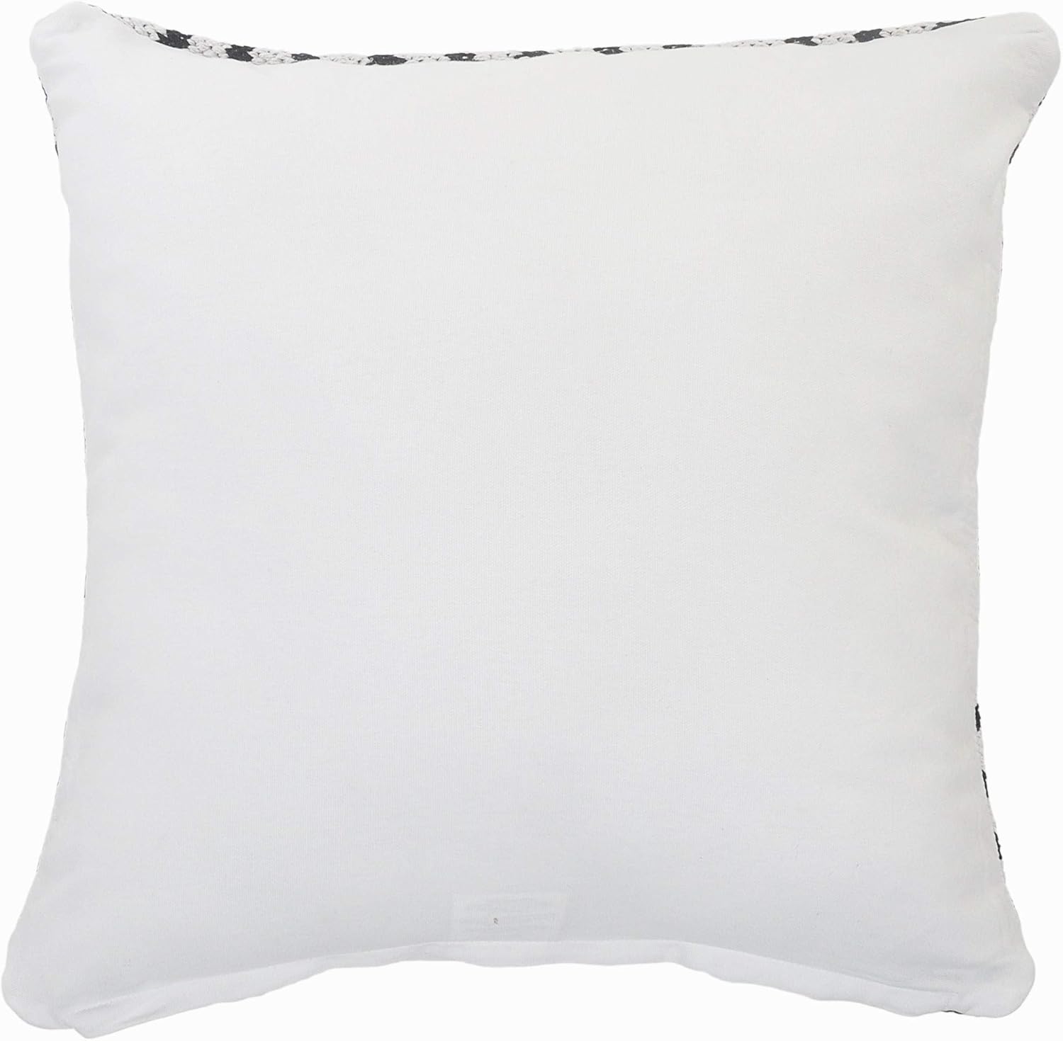 Trade AM LR Home 20x20 Inches Geometric Cotton Throw Pillow Covers for Home Decor | Modern Boho Cushion Covers for Throw Pillows | Perfect for Living Room Couch & Bedroom Decorations | Black/White