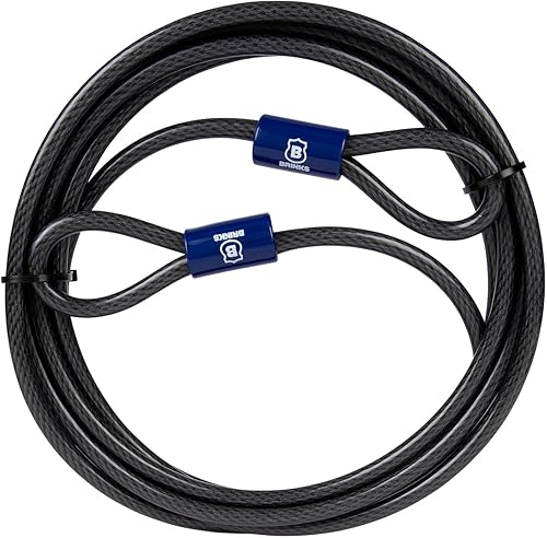 Miniatura 5 de BRINKS - Cable de bucle de acero flexible de 15 pies x 38 pulgadas - Envoltura de vinilo resistente para protección contra la corrosión