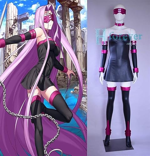 Miniatura 2 de Fate Grand Order Fate Stay Night Rider FGO Medusa Cosplay Disfraz ajustado Body Disfraz de Halloween