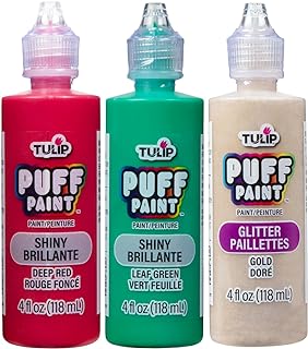 Tulip Dimensional Paint Kits 42185 Dfpt Multi 4Oz Slick 3Pk-Xmas Pack, 4 Fl Oz (Pack of 3), As Detailed, 3 Count
