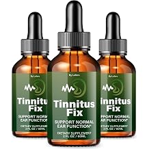 3 Pack Tinnitus Fix Drops, TinnitusFix Liquid Supplement Premium Ear Support Formula Natural Comfort Relief Vitamins Ringing Ears Health Beauty Wellness Inner Balance Hearing Care Clarity 6 oz