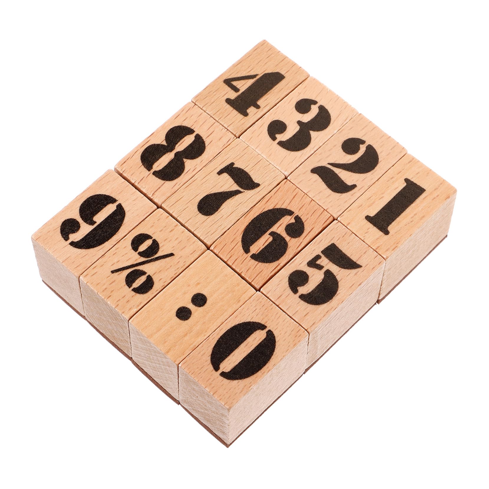VILLCASE 5 Sätze Hölzernes Siegel Retro-holzstempel Bastelstempel Handgefertigte Holzstempel Stempel Für Das Handwerk Diy-stempel Aus Holz Handwerk Stempel Scrapbook-versorgung Diy Zubehör
