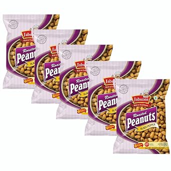Jabsons - Black Pepper Roasted Peanuts, 140 G Pack of 5