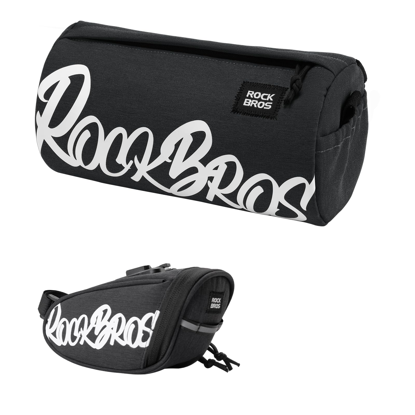 ROCKBROS Fahrradtaschen Set Lenkertasche & Satteltasche 3,6L+0,8L | Großer Stauraum, praktische Organisation und einfache Befestigung für Touren, MTB, Rennrad und E-Bike