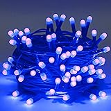 Lexton 40 LED Power Pixel Serial String/Fairy Light | Plug Sourced | Suitable for Home & Outdoor Decoration, Diwali, Christmas, Ramadan, Wedding, Party, Festival (Pack of 1, Blue) Blue String Light 1