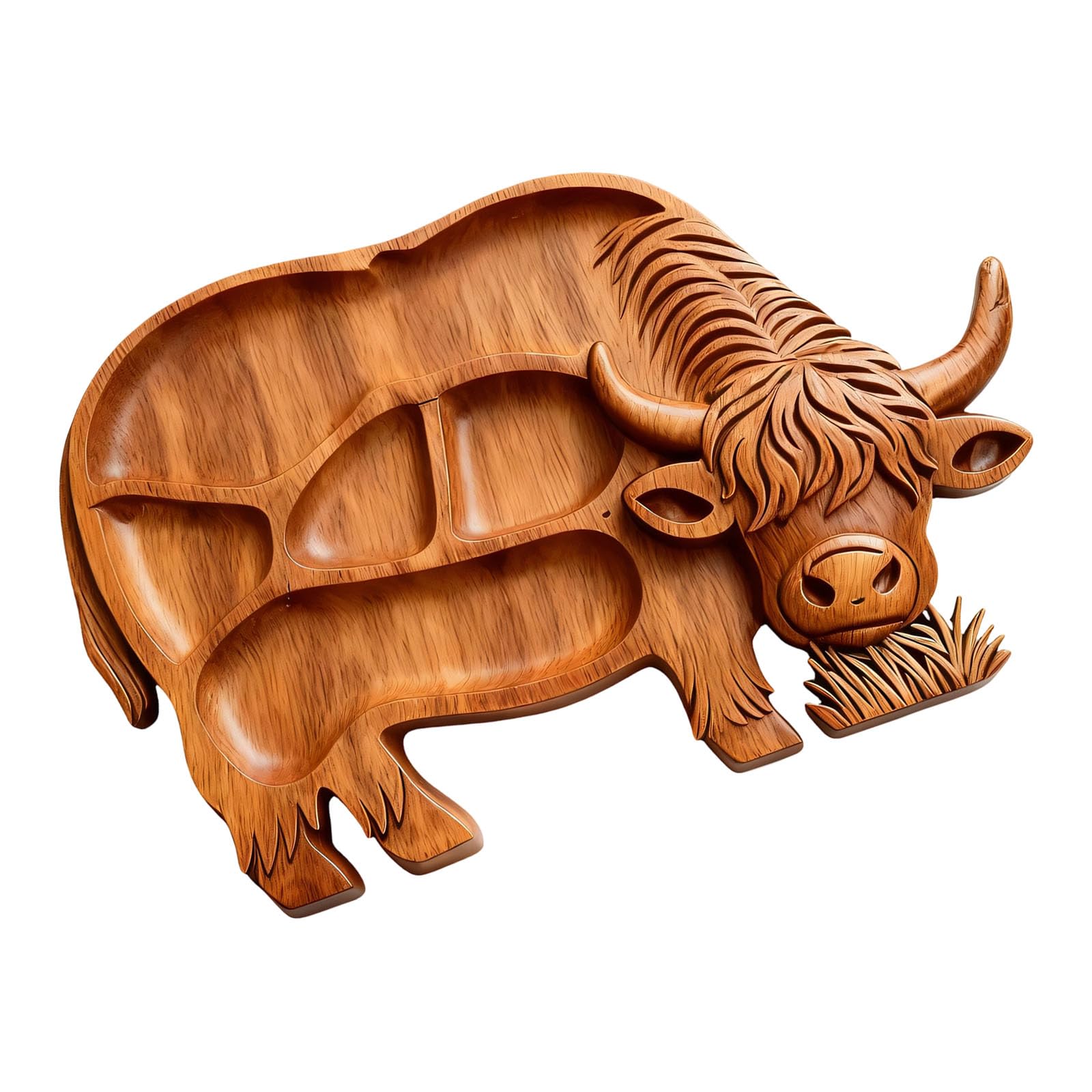 Portable Serving with Countryside Artwork Elegant Appetizer Platter Suitable for Fruits Desserts and Appetizers Party Serving Platter