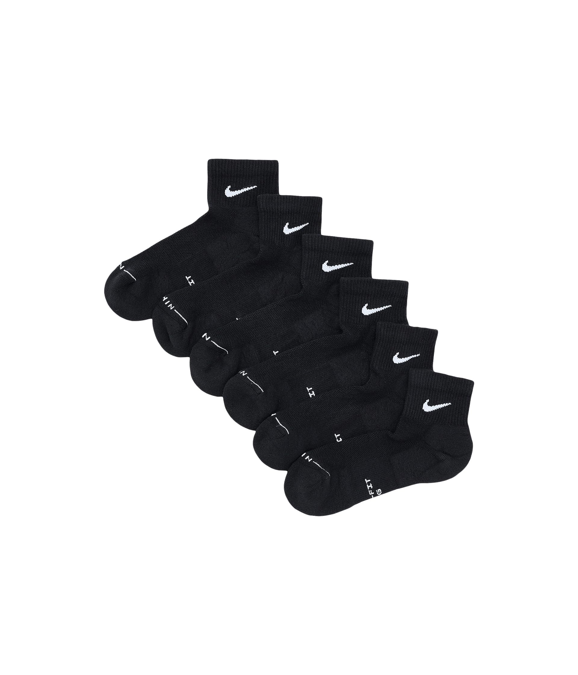 Nike Unisex Adult Everyday Elevated Ankle Socks (6-Pack) | Mens and Womens