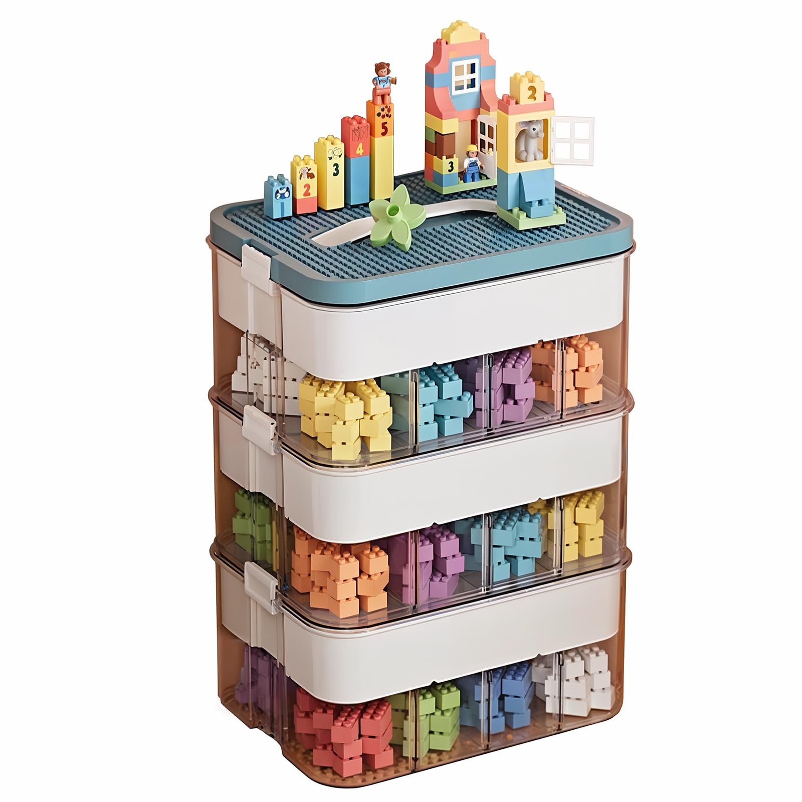 Amazon.com: 3 Tier Stackable Storage Organizer for Lego, 12.01