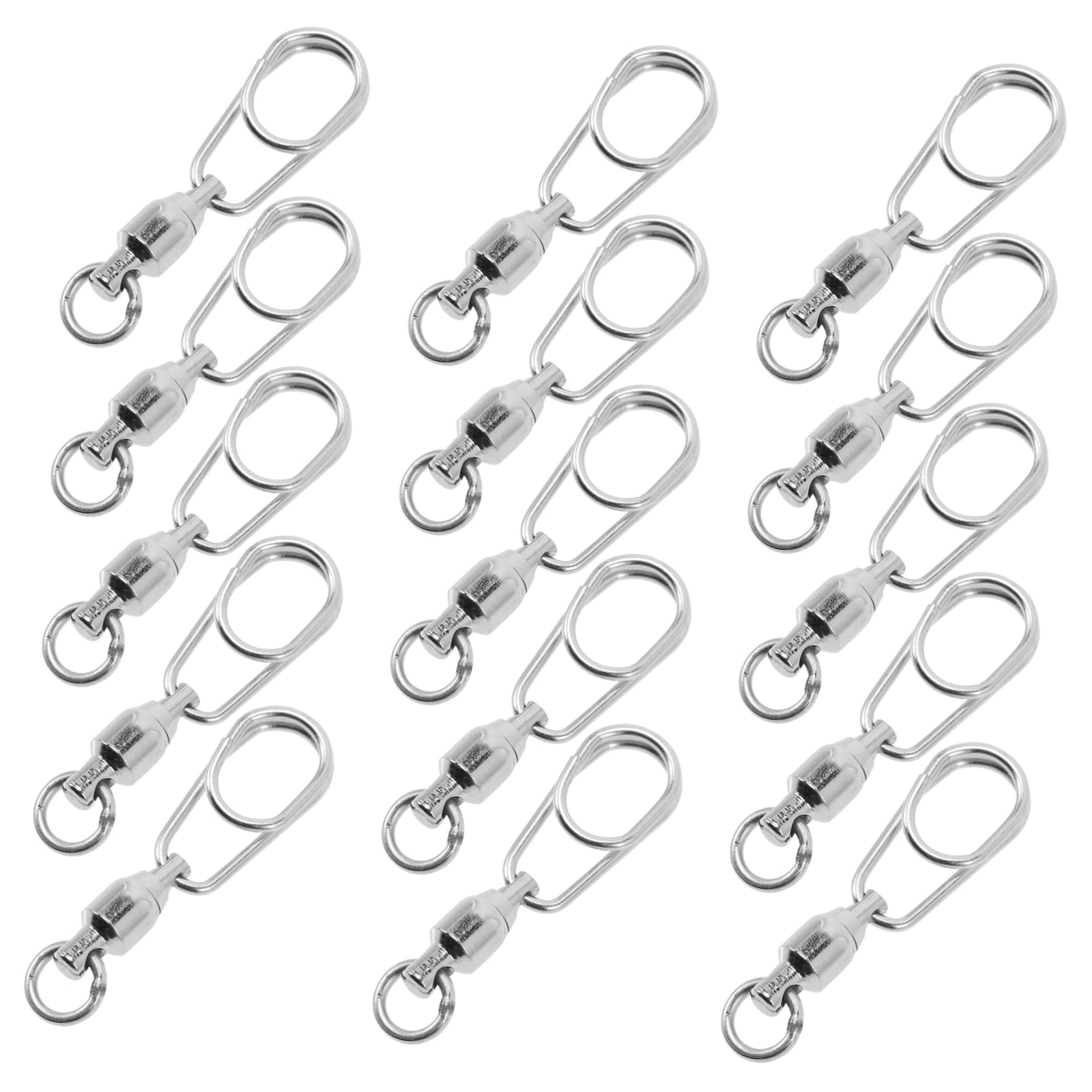 BESPORTBLE 90 Pezzi Connettore Ad Anello A Otto Figure Girelle A Scatto Attrezzatura Da Pesca Parti Di Pesca Canna Girevole A Scatto Esche Da D'Acqua Dolce Lenza Da Resistente