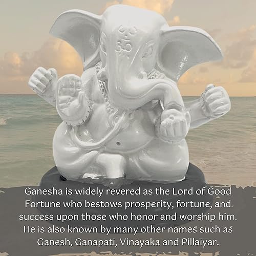 Miniatura 2 de Bellaa Mini estatua de Ganesha Hindú Dios Señor Ganapati Idol Bendición Ganesh Buda indio Elefante de inauguración de la casa Regalo de Buena Suerte