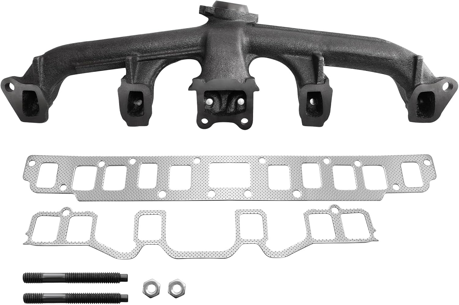 Exhaust Manifold Kit with Includes Required Gaskets And Hardware Compatible with Amx, Concord, Pacer, Eagle, Spirit, Cherokee 4.2L L6, OE: 674-237 EPA