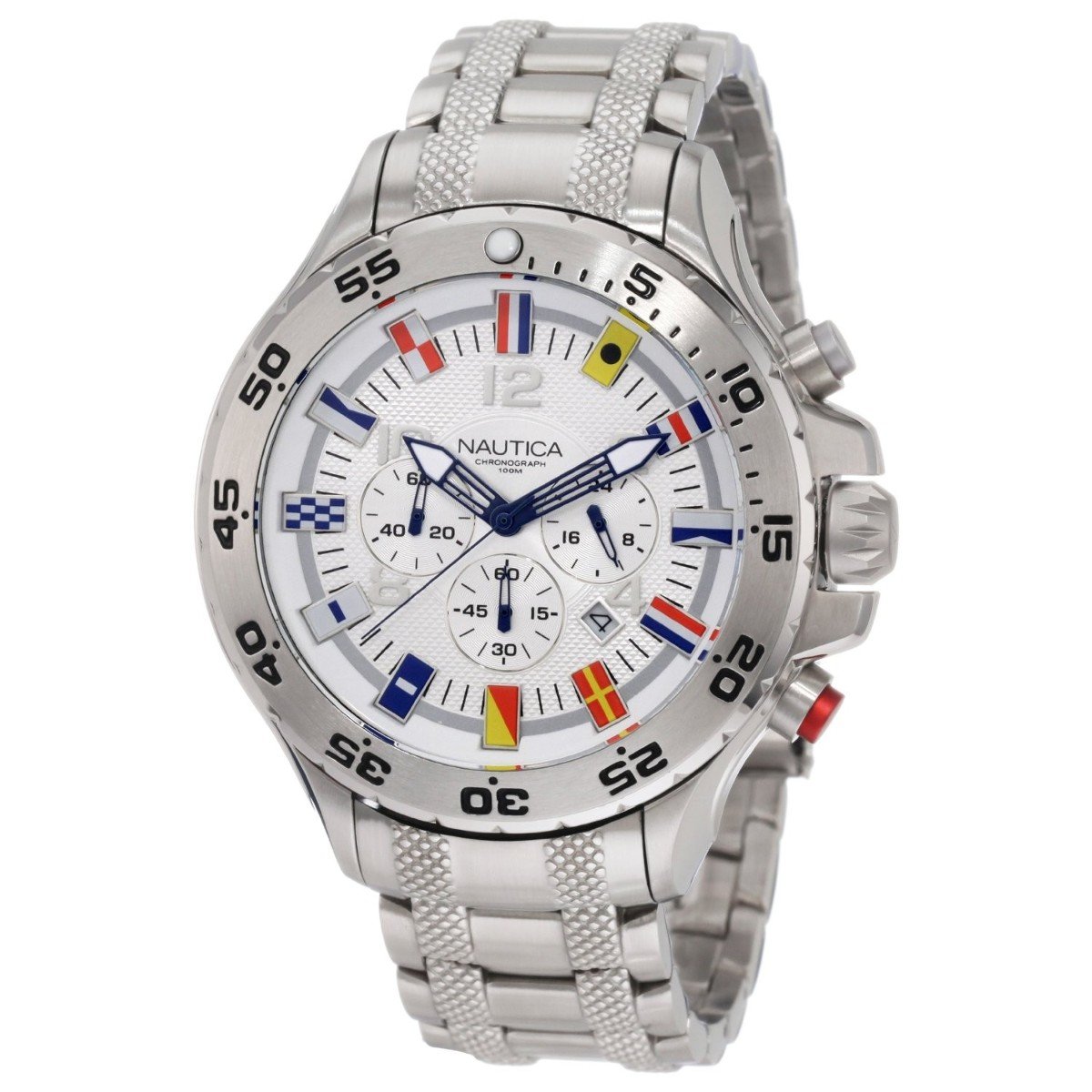 NAUTICA Chronograph White Dial Mens Watch - N20503G (B001GQ1PTW) Amazon Price History, Amazon Price Tracker