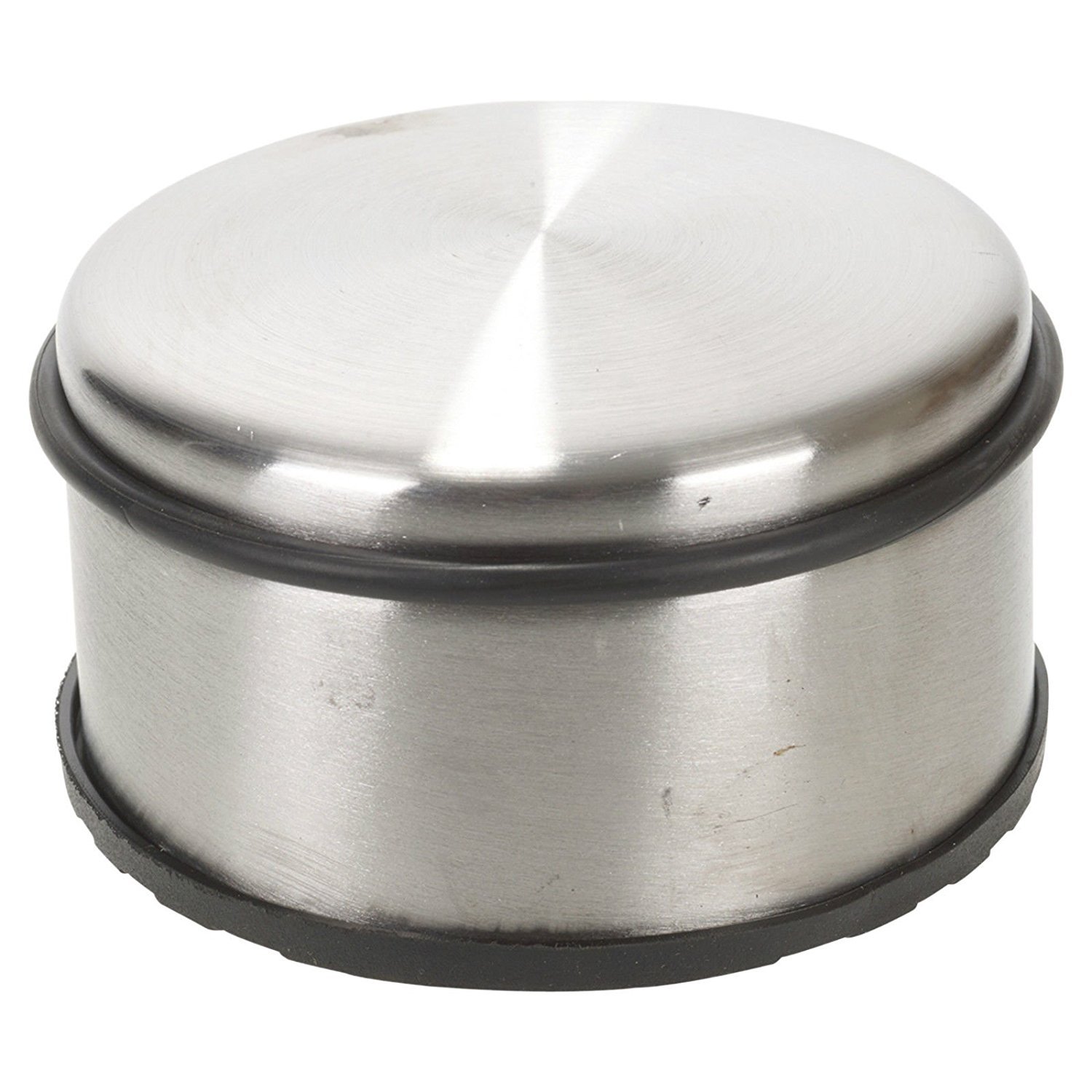 Excellent Houseware Heavy Duty Door Stopper Stainless Steel Stop Round Rubber Floor Protector