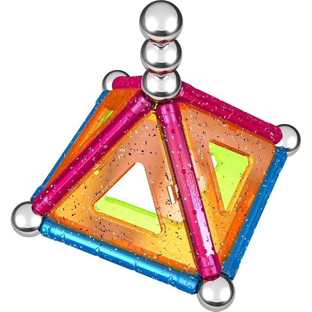 Foto 3 de 8 de Geomag - Classic Glitter Construcciones magnéticas y Juegos educativos, Multicolor, 22 Piezas 530