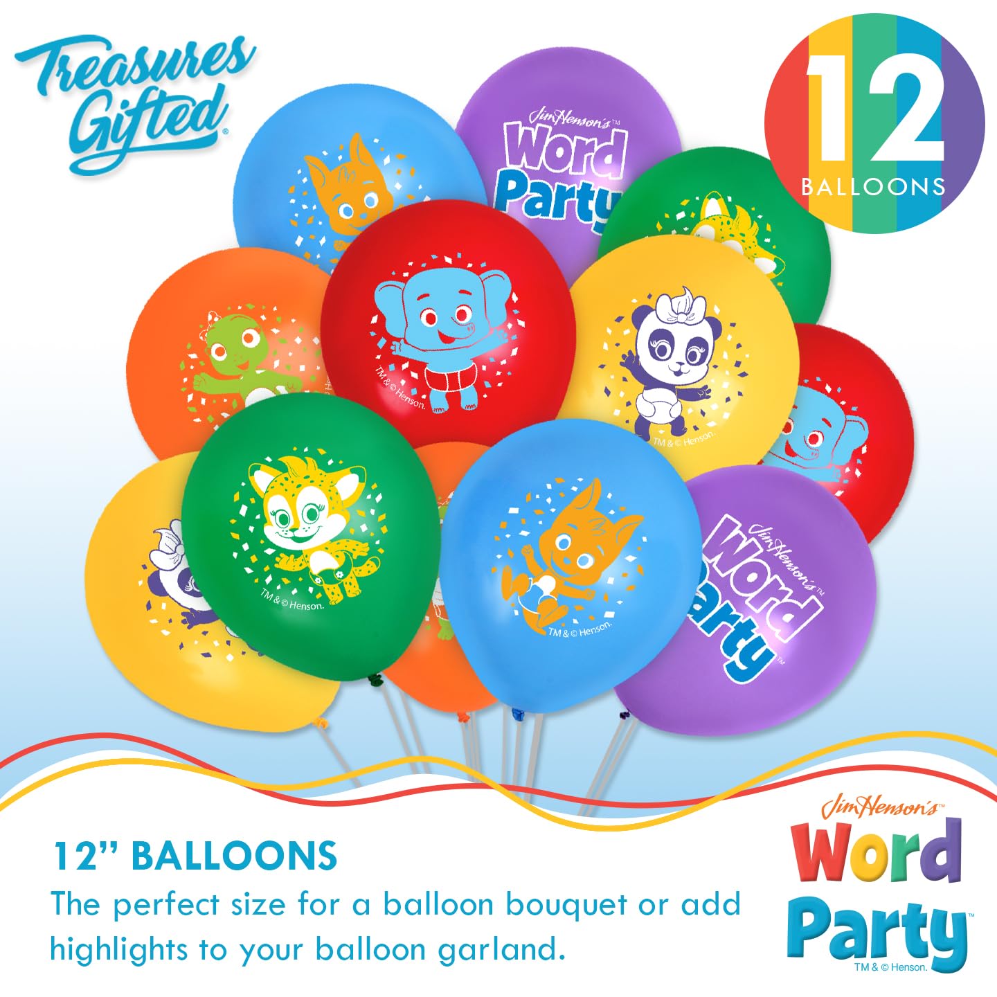 Treasures Gifted - Mantel de fiesta de palabras con licencia oficial de