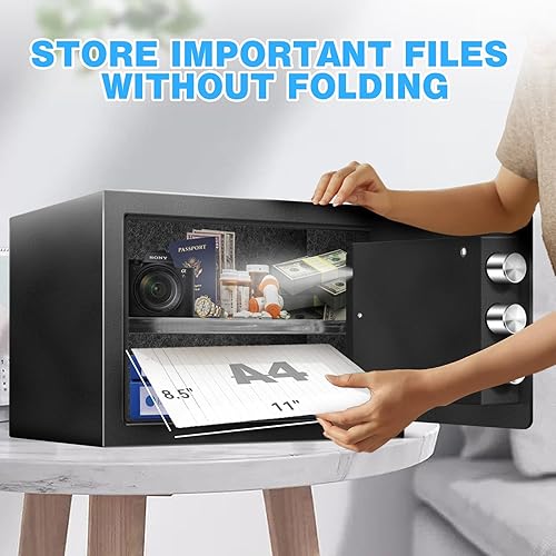 Miniatura 3 de RETLLAS Caja fuerte ignífuga para el suelo, caja de seguridad para el hogar, caja de seguridad subterránea, caja fuerte oculta, 1.52 pies cúbicos