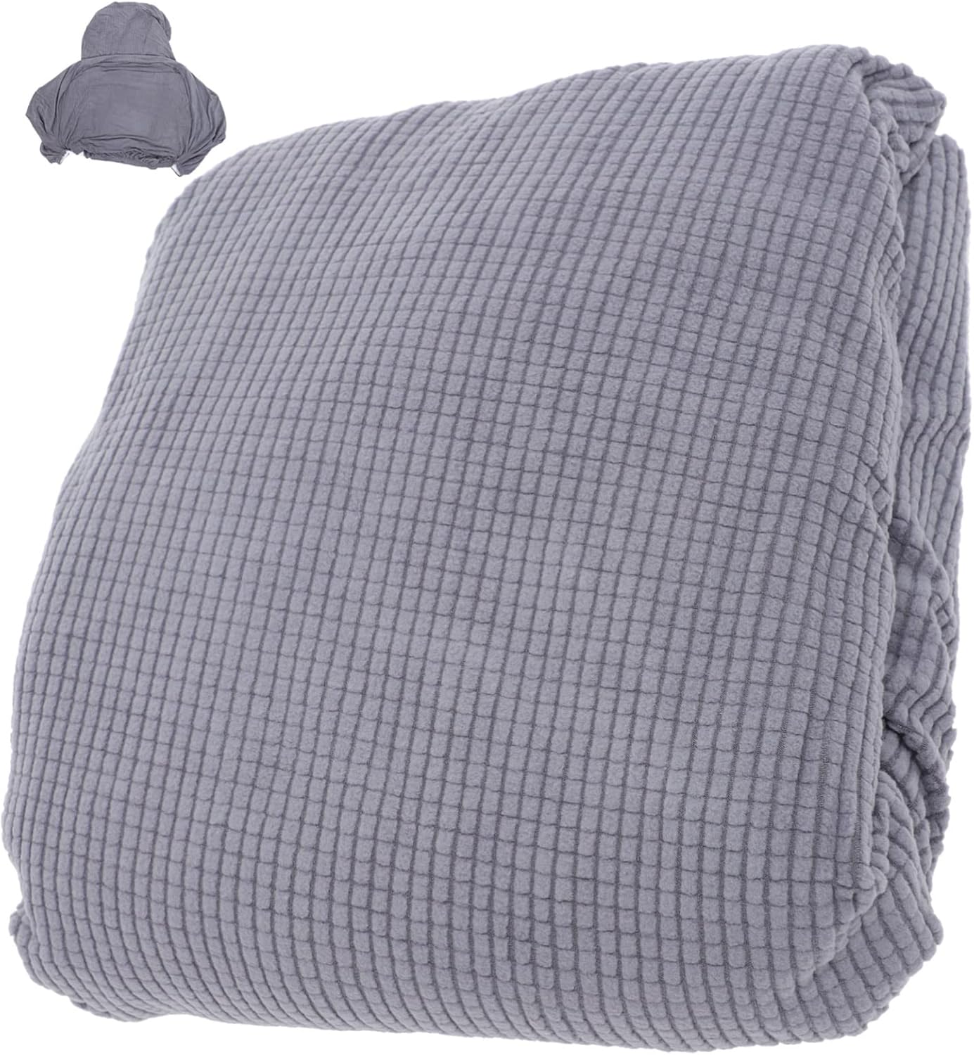 Stretch Recliner Slipcovers Polyester Recliner Chair Cover with Pocket Design and Easy to Replace Simple Style for Living Room Furniture Single Seat Grey