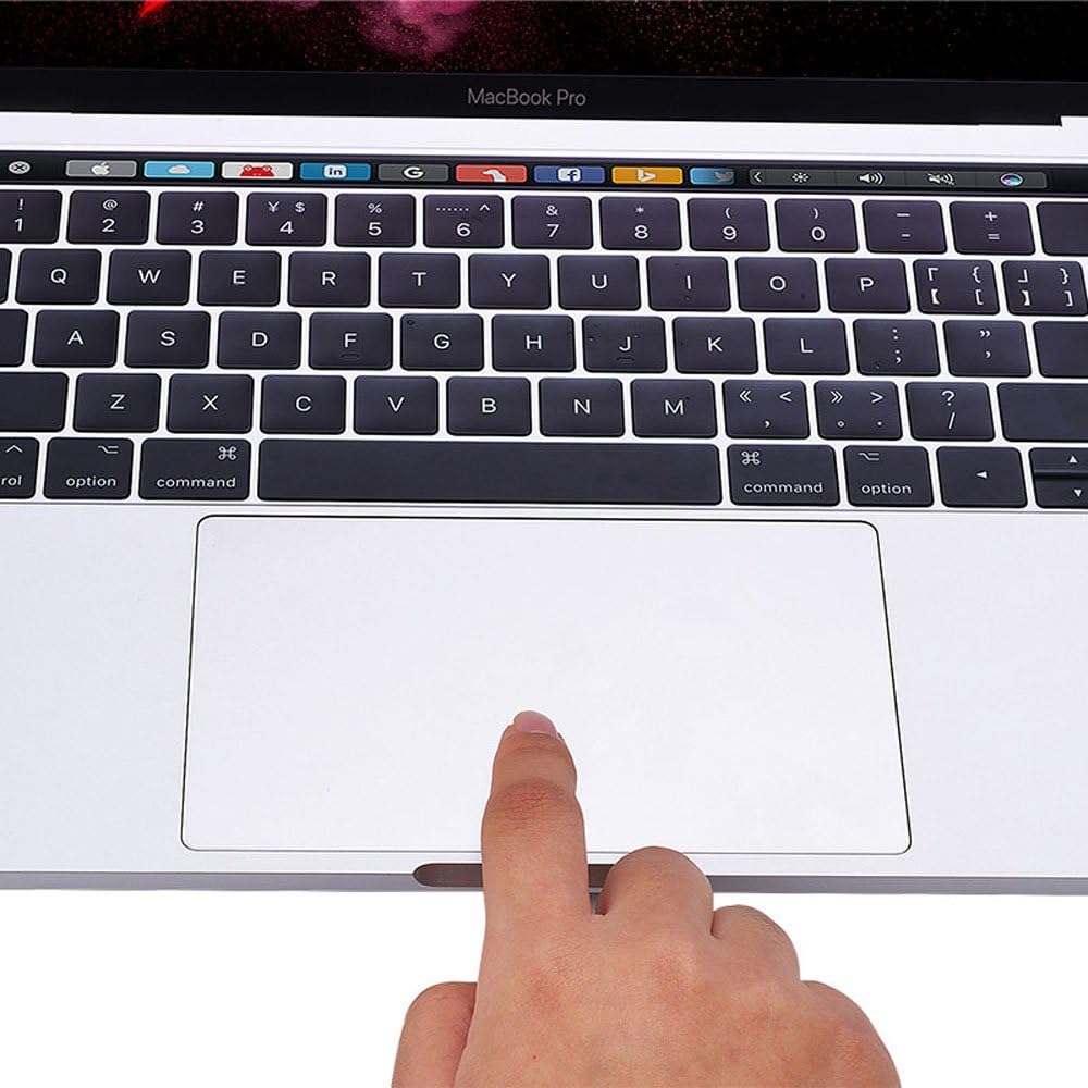 (2 Pack) Clear Anti-Scratch Trackpad Protector Touchpad Cover Skin for Newest MacBook Pro 13 Inch with or Without TouchBar Model A2159 A1706 A1989 and A1708