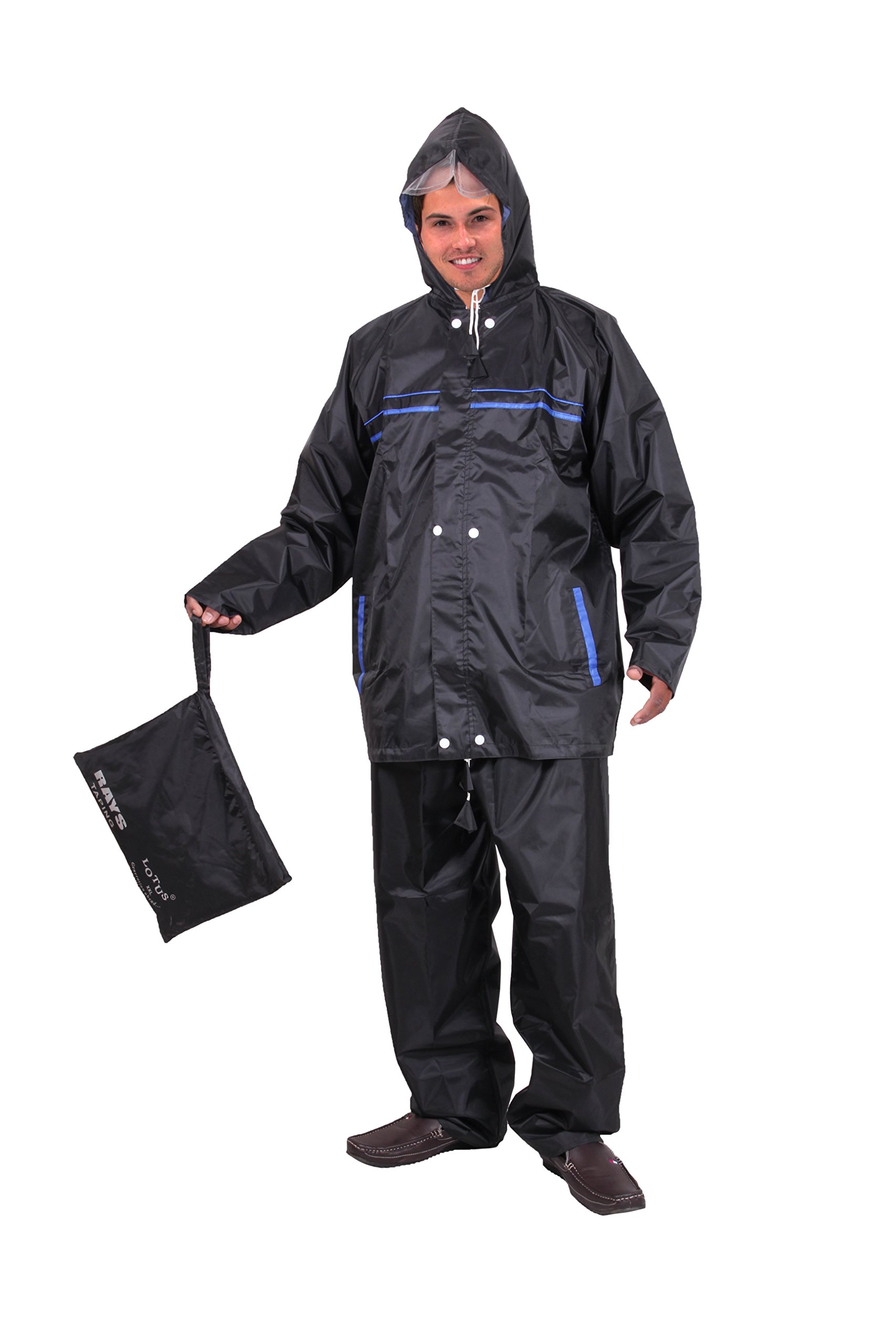 hindustan industries Lotus Stylish Rays Men's Rain Suit (Reversible)-picture-11