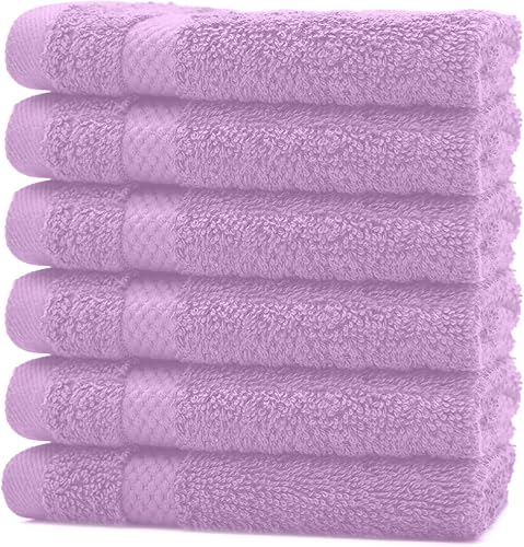 Miniatura 7 de DAN RIVER Paquete de 12 toallas faciales 100 % algodón, de alta calidad, altamente absorbentes, para baño, spa, gimnasio, secado rápido, esenciales