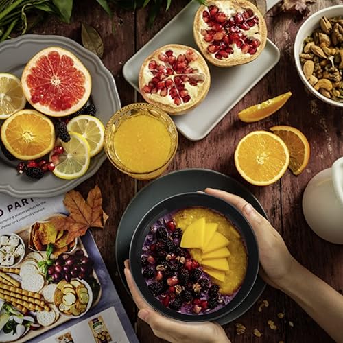 Miniatura 8 de Juego de 6 cuencos de paja de trigo, cuencos irrompibles de 36 onzas, aptos para microondas y lavavajillas, juegos de tazones de sopa sin BPA para