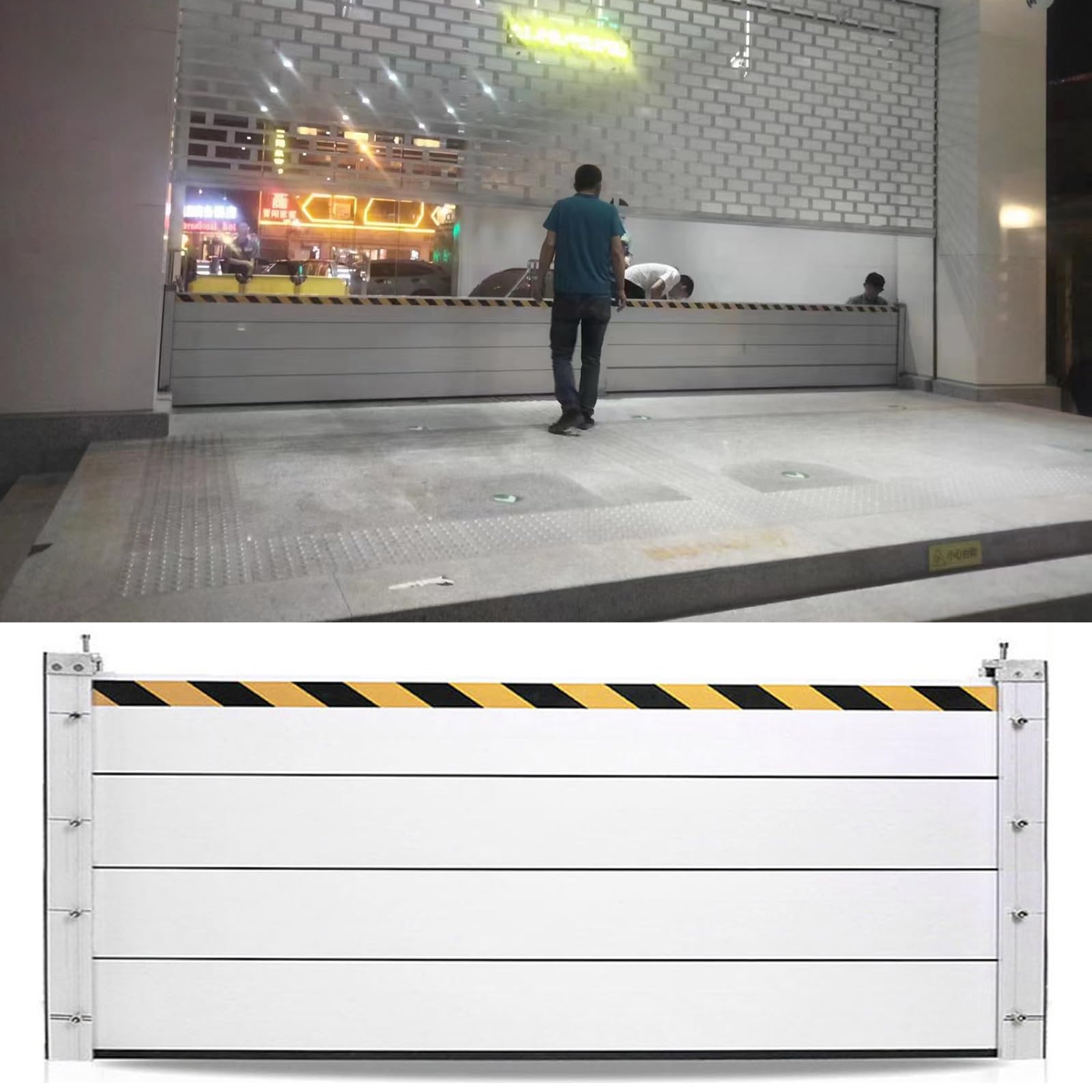 Déflecteur d'eau en aluminium réutilisable et plaque anti-rats pour protection porte