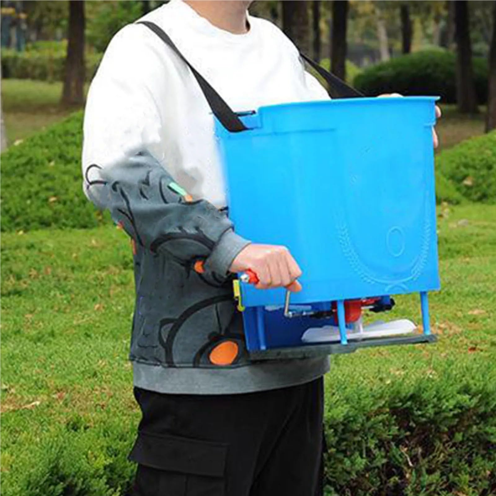 Semoir Épandeur de fumier Manuel Pulvérisateur de fumier Fournitures de Jardin Sac à Dos agricole semoir Manuel