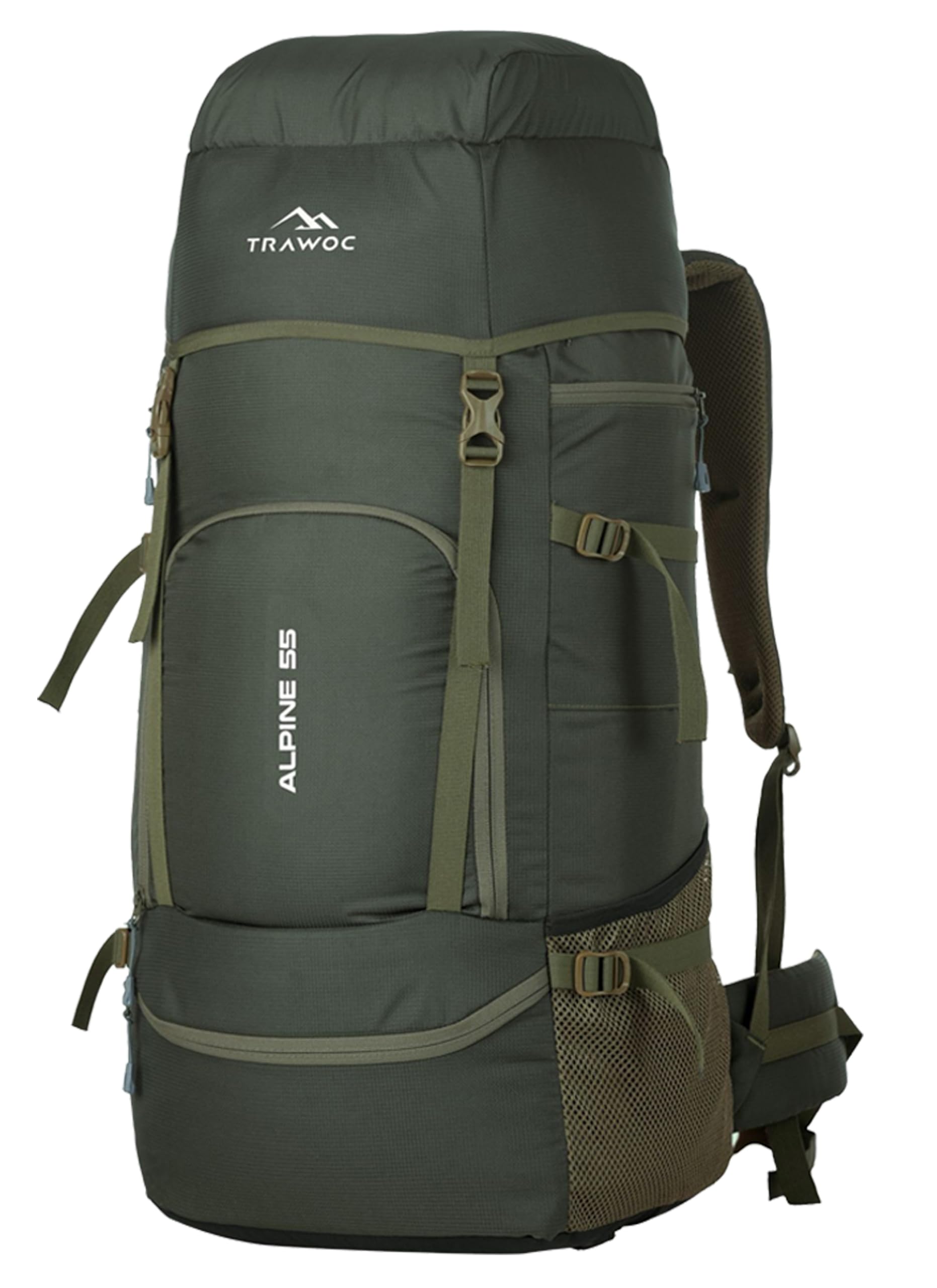 TRAWOC ALPINE 55 Liter Travel Backpack Front & Top Loading Camping Rucksack Hiking Trekking Bag for Men & Women, SHK007-image-32