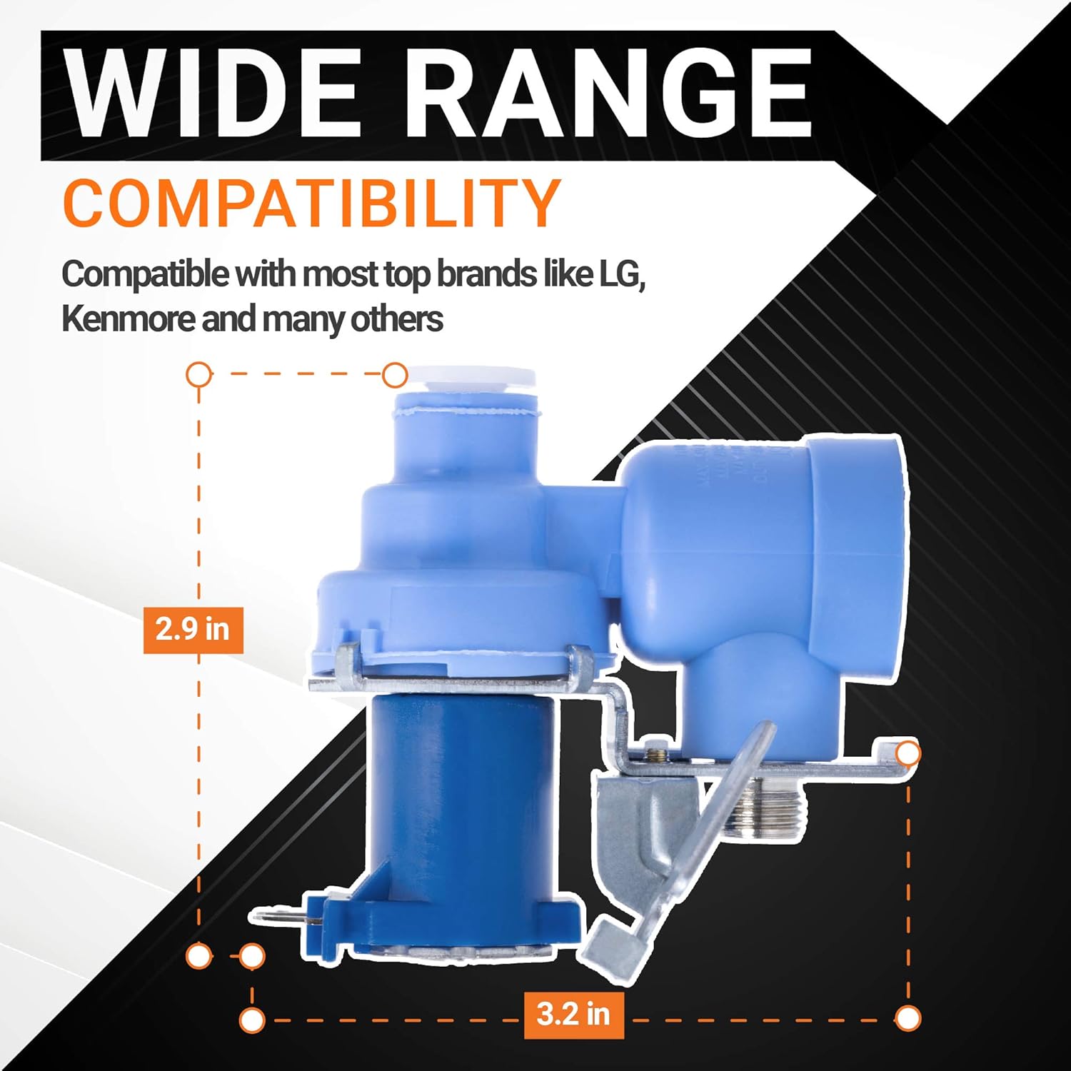 BlueStars MJX41178908 Refrigerator Water Inlet Valve Replacement - Compatible with L.G & Kenmore Refrigerators - Replaces AP4451762 PS3536019 AH3536019