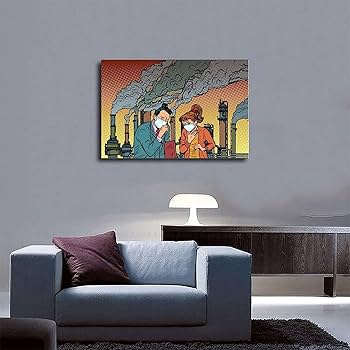キャンパス地　アートポスター　50×50㎝　2枚 Amazon.co.jp: 壁アート 30 × 50 センチメートルフレーム大気