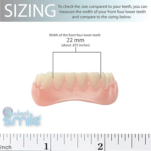 Miniatura 5 de Instant Smile Dientes inferiores cosméticos profesionales: nuevo con detalles hechos a mano, ajuste personalizado en casa