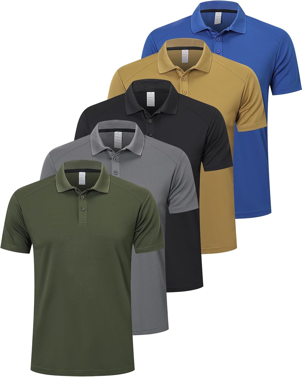 Pack 1/3/5 Polos Hombre Manga Corta Atlético