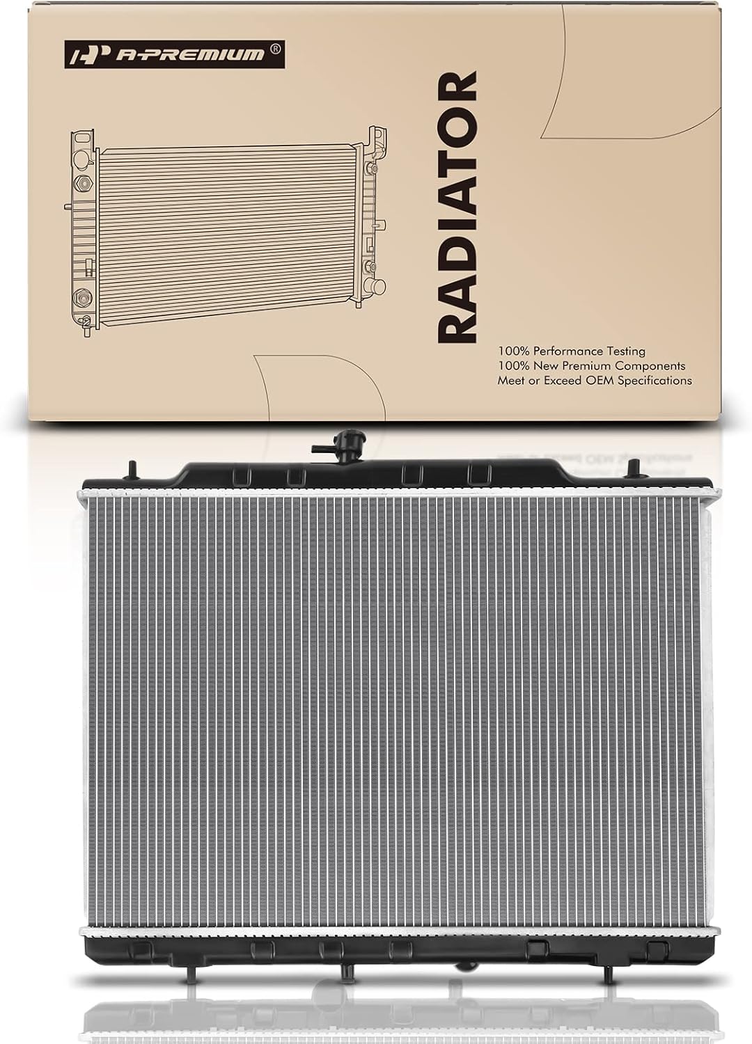 A-Premium Engine Coolant Radiator Assembly Compatible with Nissan Rogue 2008-2013, Rogue Select 2014-2015, X-Trail 2013, L4 2.5L