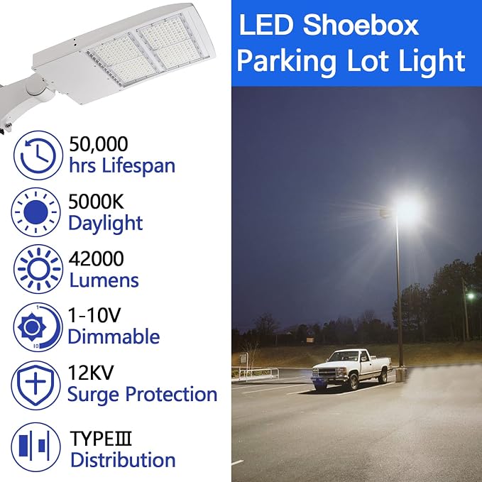 Luz LED para Estacionamiento 150W 21000LM 5000K miniatura 2