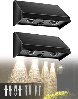 Solar Security Light Outdoor Light Solar Wall Led Garden Lamp Motion Sensor IPX4 Waterproof Energy Saving Warm Lighting ABS PMMA High Brightness Low Maintenance Easy Install Patio Garden Porch Travel