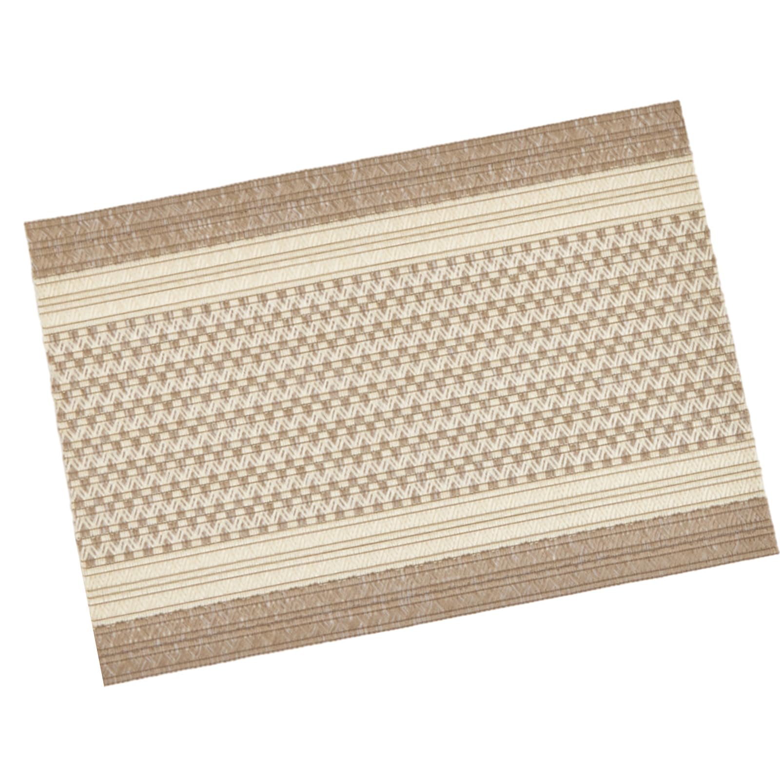 Jazuaiao Stylish Handwoven Table Protectors Spill Resistant Wipeable Surfaces Suitable for Coffee Home Polyester Table Placemat