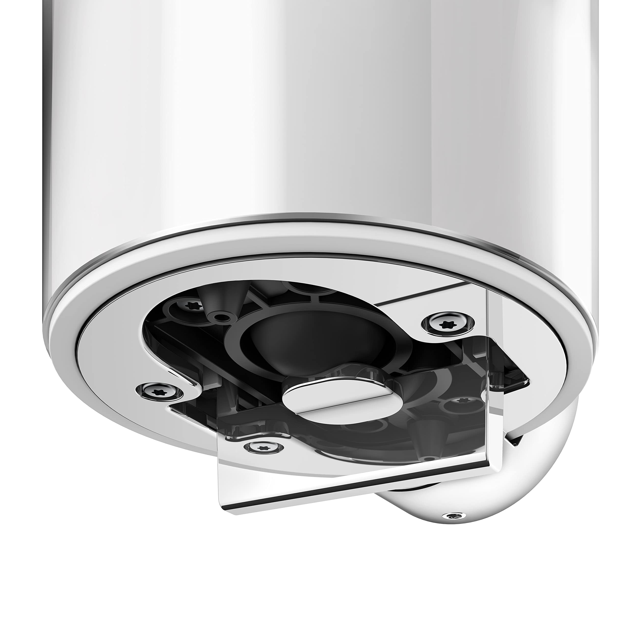 Keuco Reva Dispensador de jabón con Vaso deslizable, 140 ml, Metal Cromado | Made in Germany, recargable, incl. tornillos y tacos, dosificador de loción para taladrar
