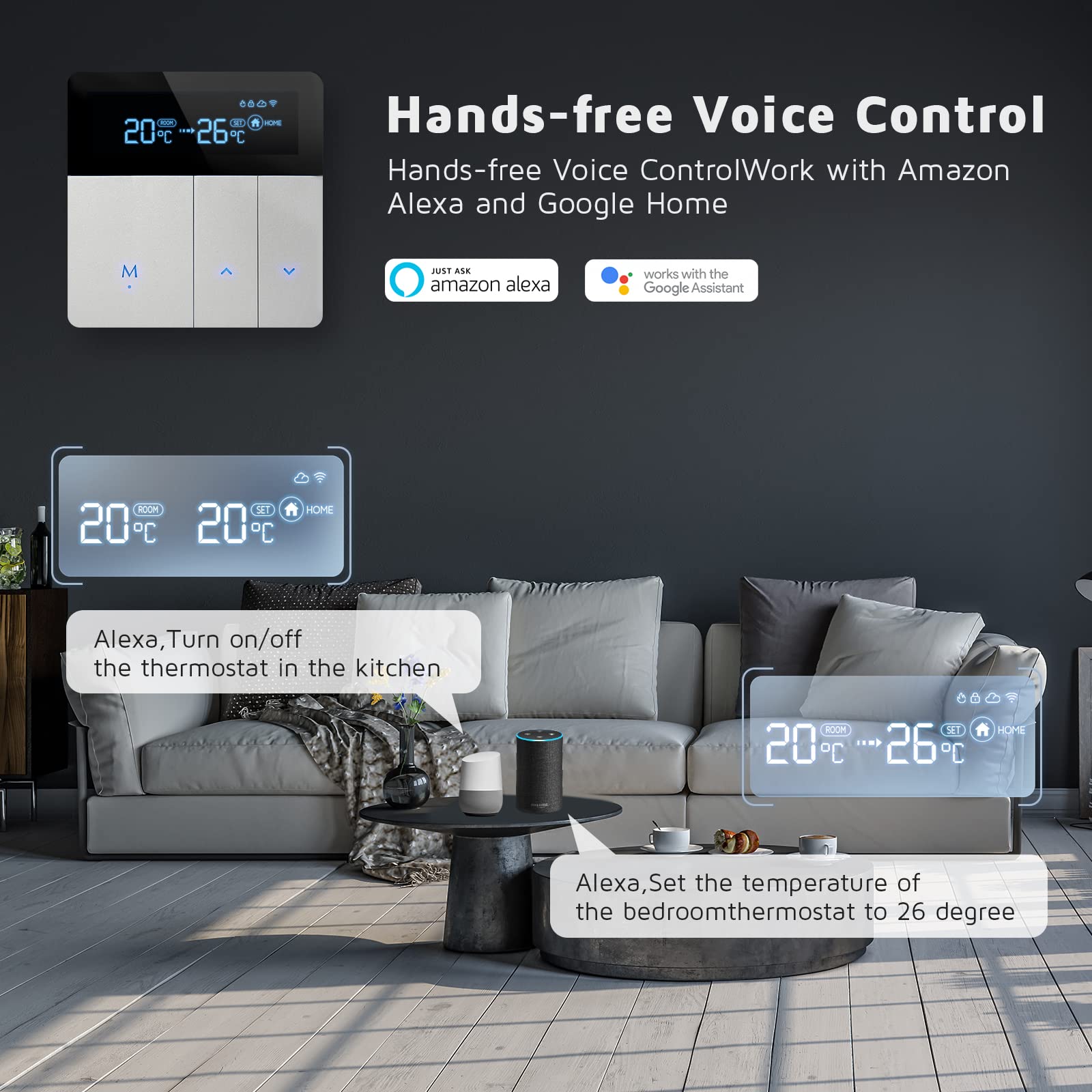 Termostato Programable Cronotermostato Wifi Con Pilas