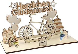 Fahrrad Geldgeschenk Fahrrad Deko Geschenk Gutschein Fahrrad Geschenkideen Deko Hölzern Geschenk für Radfahrer Geschenke Geldgeschenke Geburtstag für Friends, Family, Lovers, Mitschüler