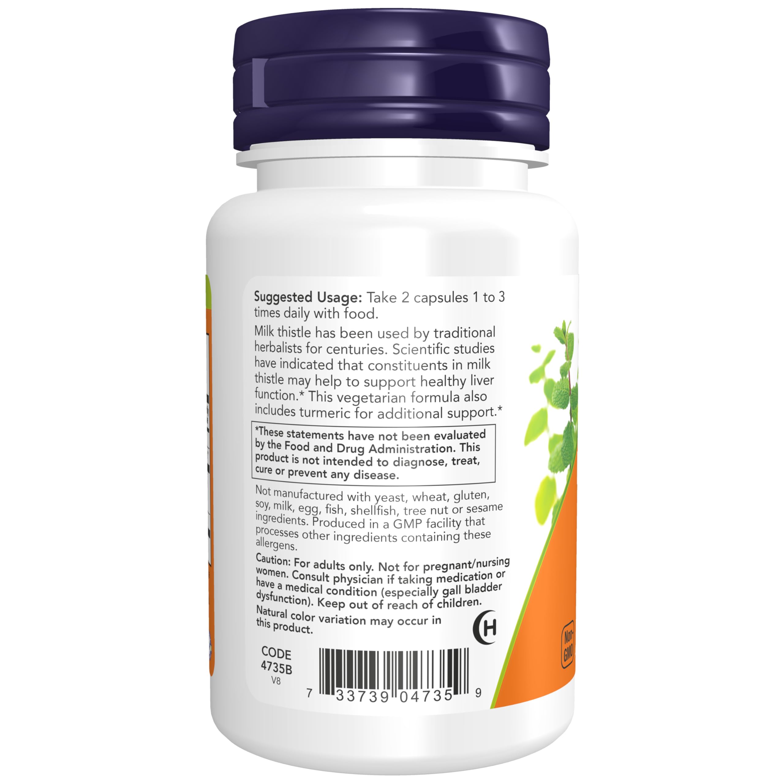 NOW Supplements, Silymarin Milk Thistle Extract 150 mg, 60 Veg Caps — Amazon image 3