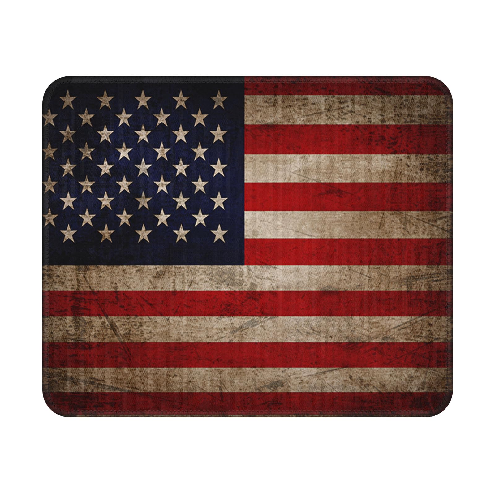 American Flag Mouse Pad 9.5x7.9 Inch with Anti-Slip Rubber Base