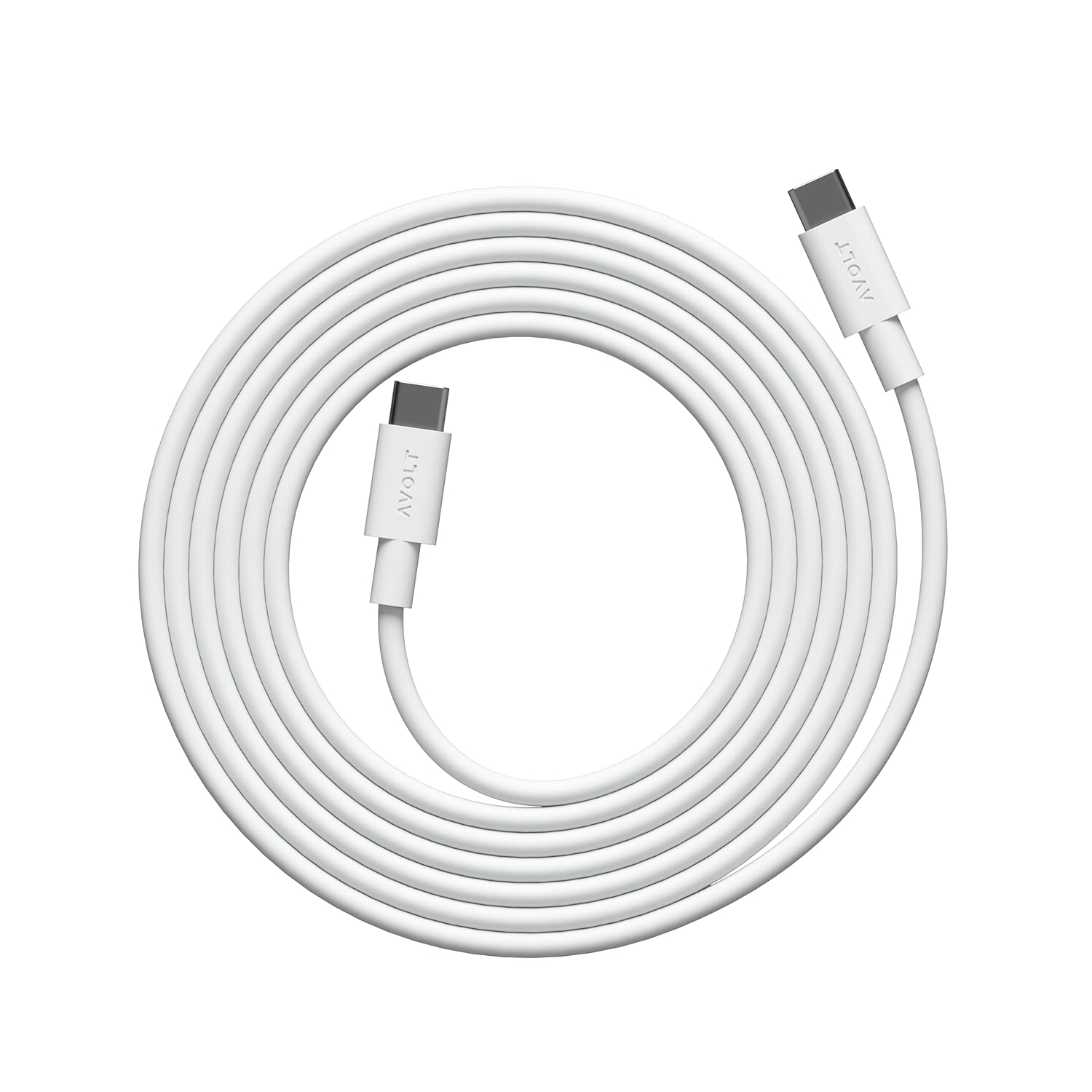 Avolt Cable USB C - 6.6 FT Silicone Cable for Smart Phones (USB C to USB C, Oak Green)