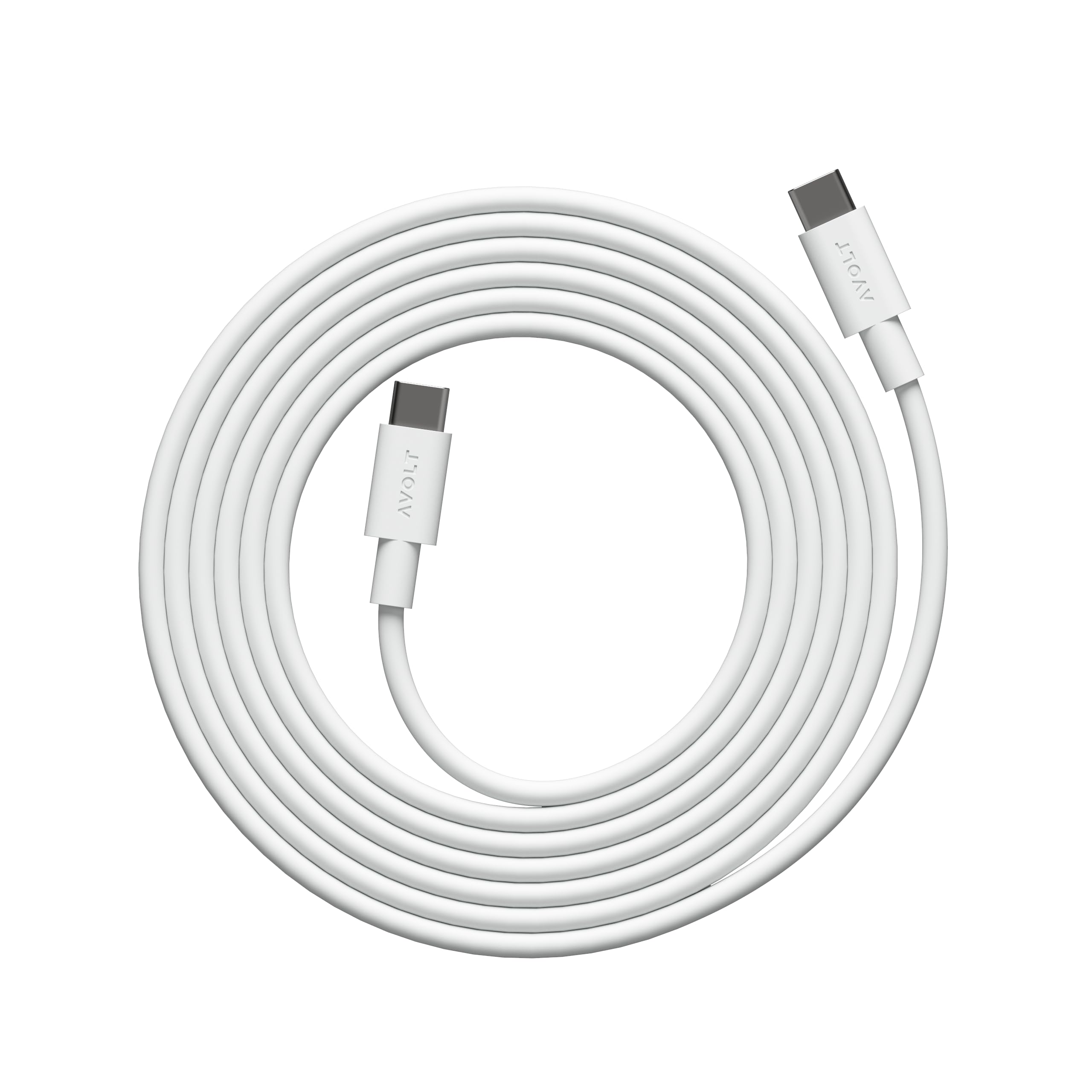 Avolt Schnellladekabel USB-C auf USB-C 2m in 7 Farben – 100W Power Delivery Ladekabel | Flexibles Silikon, langlebig & verwicklungsfrei Cable 1